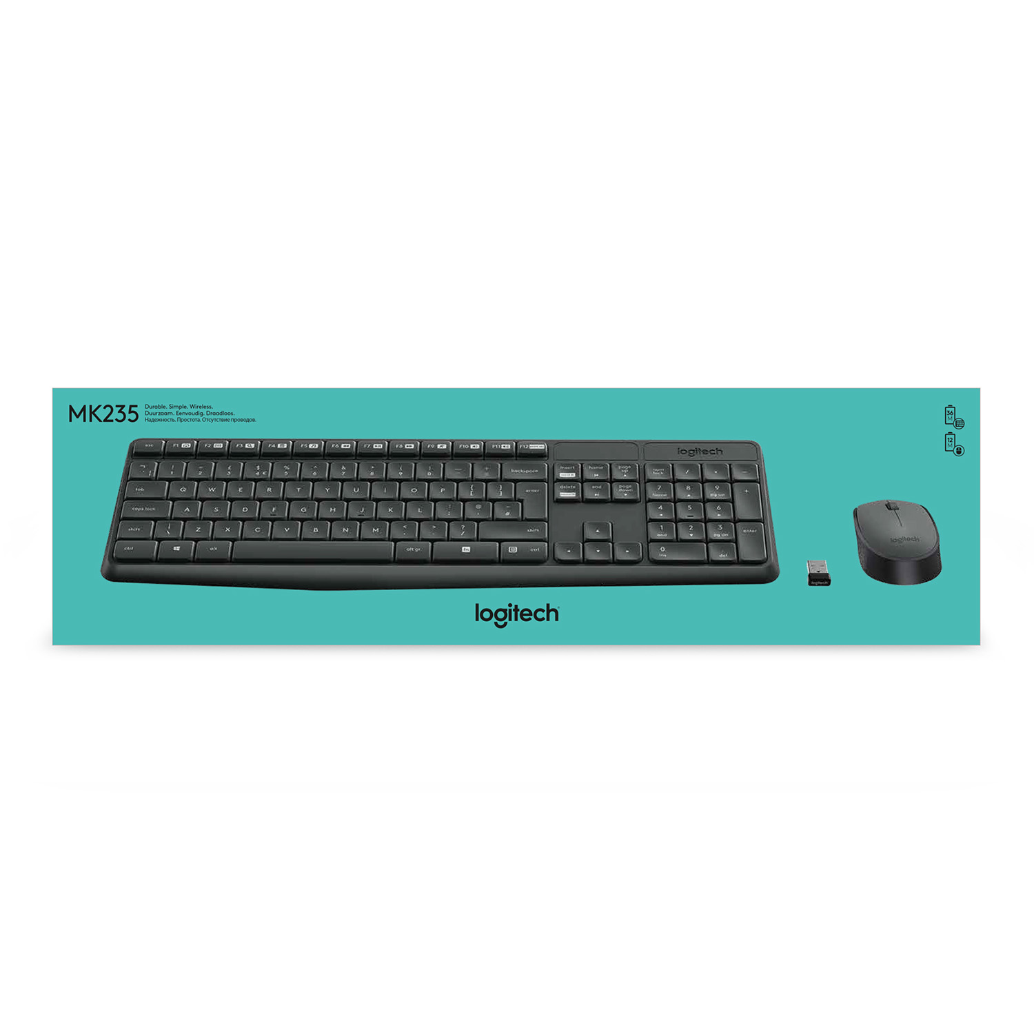 Logitech MK235, Maus & Tastatur Set